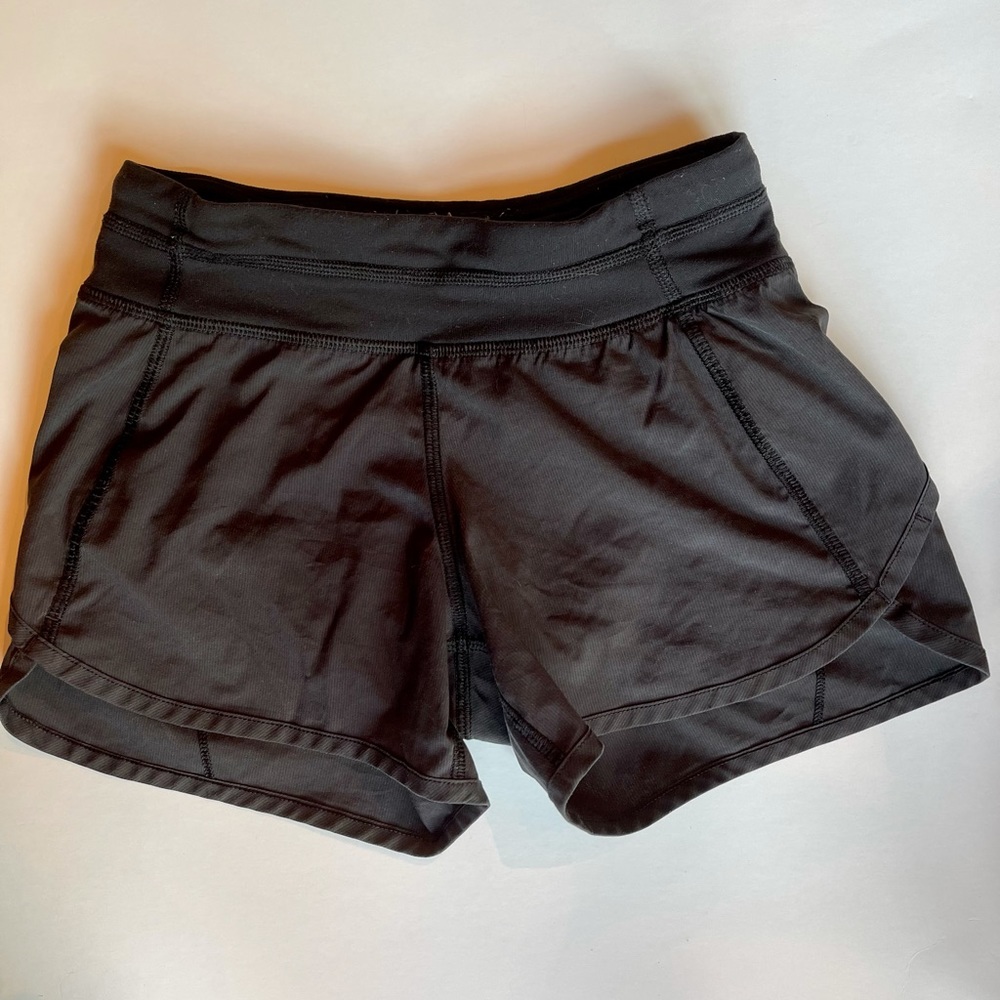 Black athletic shorts